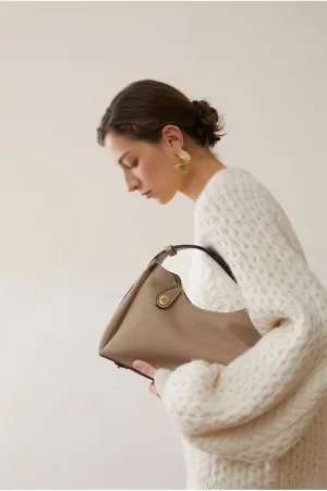 Genuine Leather Shoulder Bag for Women, Fashion crossbody bag, Tote Handbag Purse with Zipper Closure