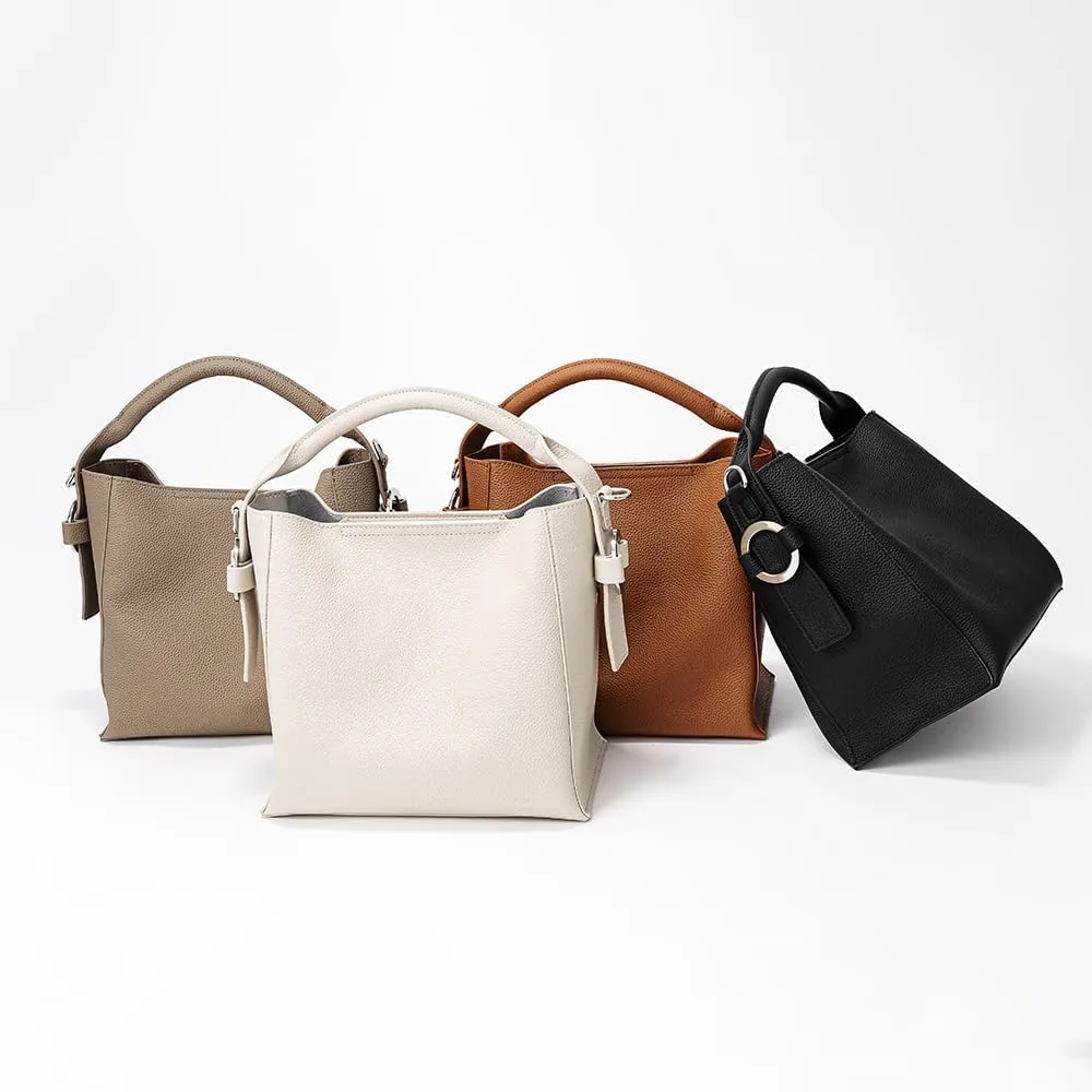 Genuine Leather Shoulder Bags Fashion Top-Handle Satchel Tote Handbags Crossbody Purse for Ladies