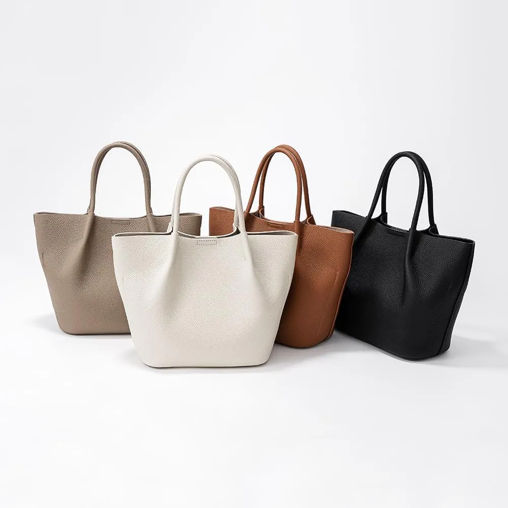 Genuine Leather Shoulder Bags Fashion Top-Handle Satchel Tote Handbags Crossbody Purse for Ladies