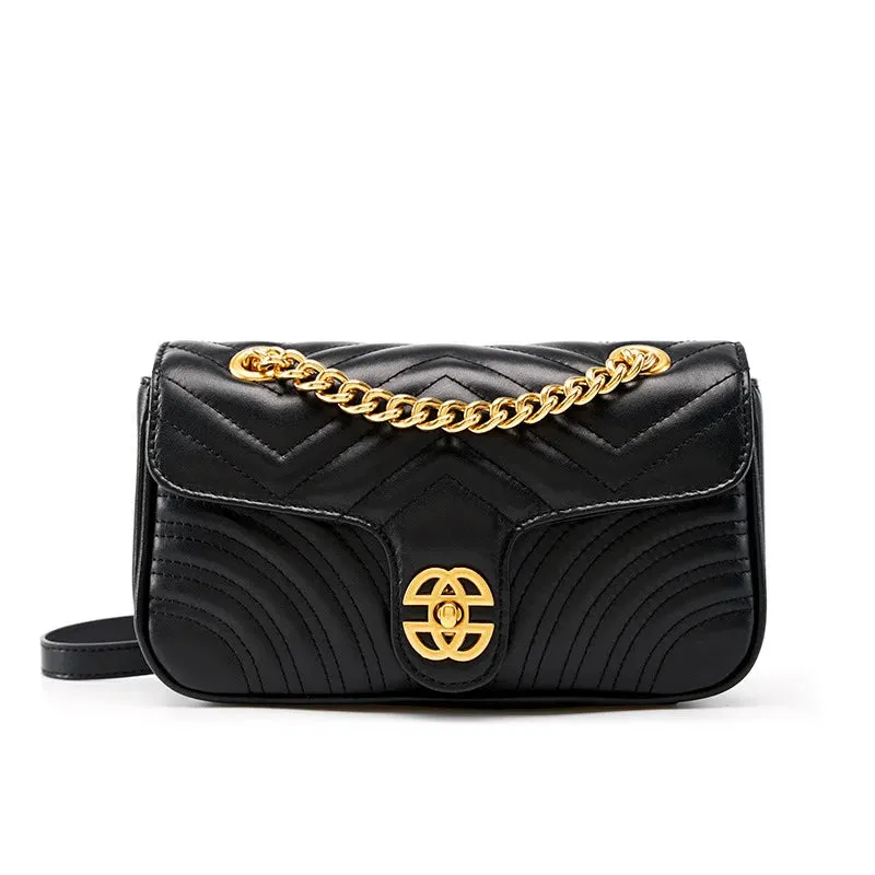 Genuine Leather Women's Chain Bag 2024