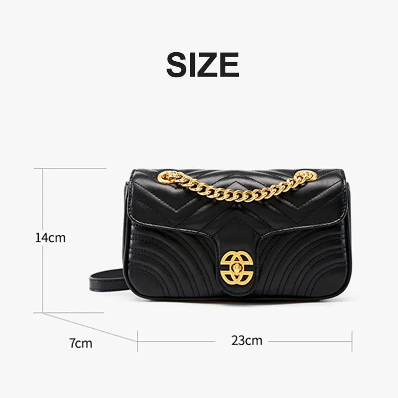 Genuine Leather Women's Chain Bag 2024