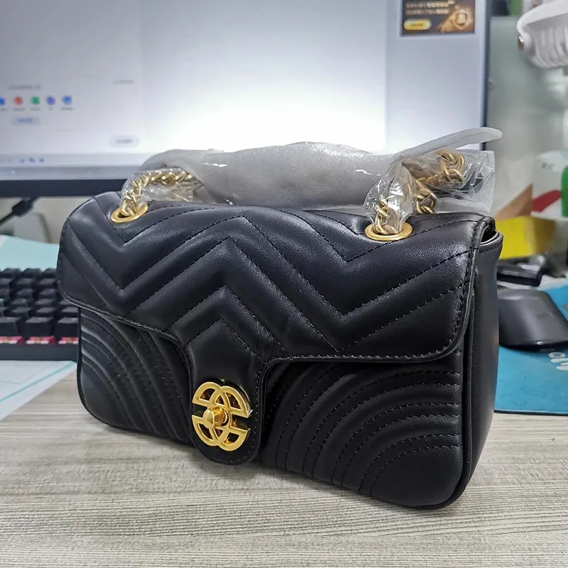 Genuine Leather Women's Chain Bag 2024