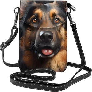 German Shepherd Women's crossbody bag, crossbody phone bag, tassel wallet with shoulder strap, best gift for women.