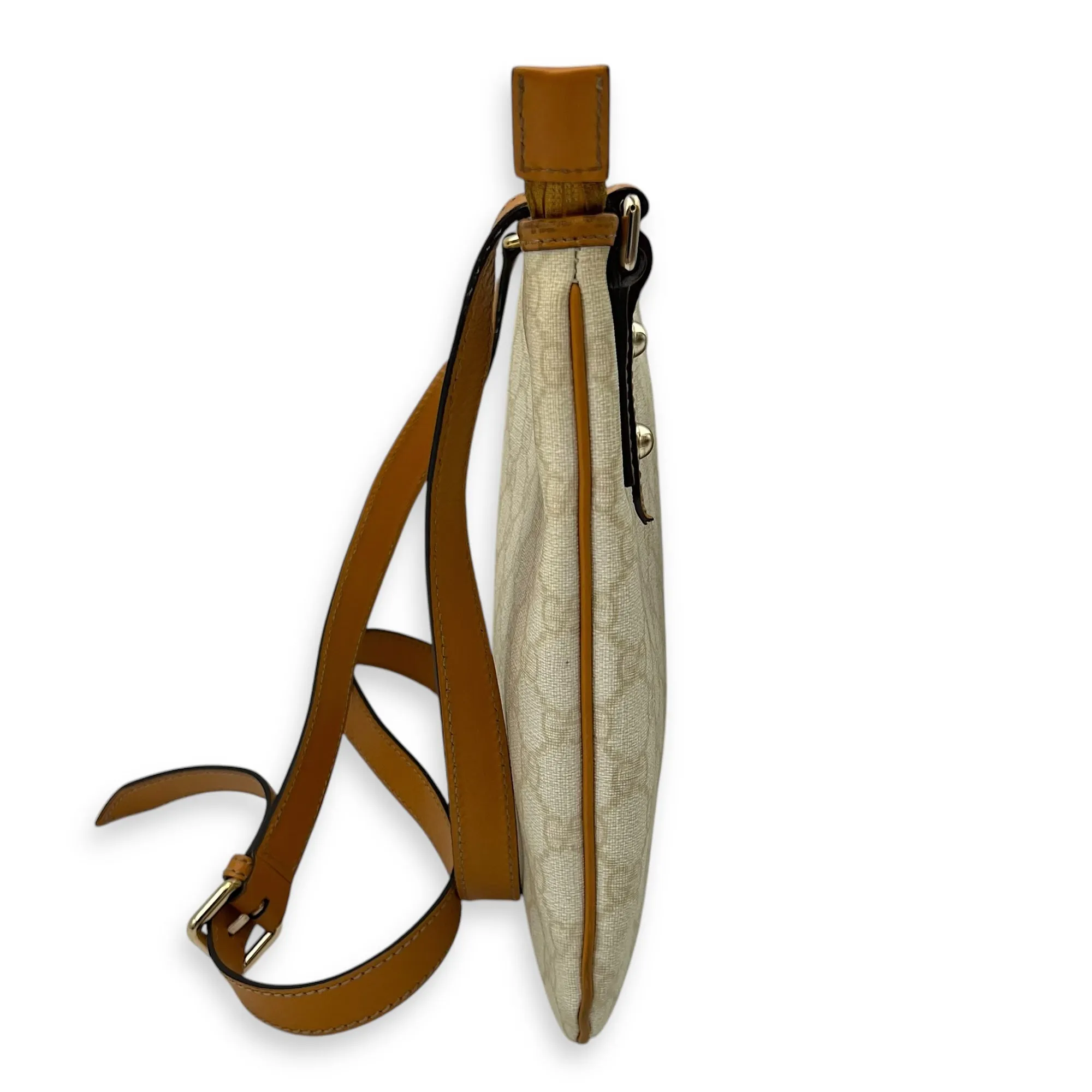 GG Crossbody Bag White in Coated Canvas