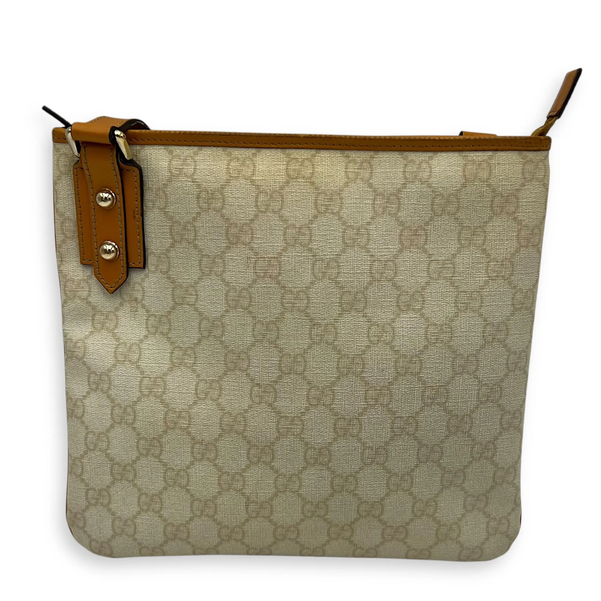 GG Crossbody Bag White in Coated Canvas