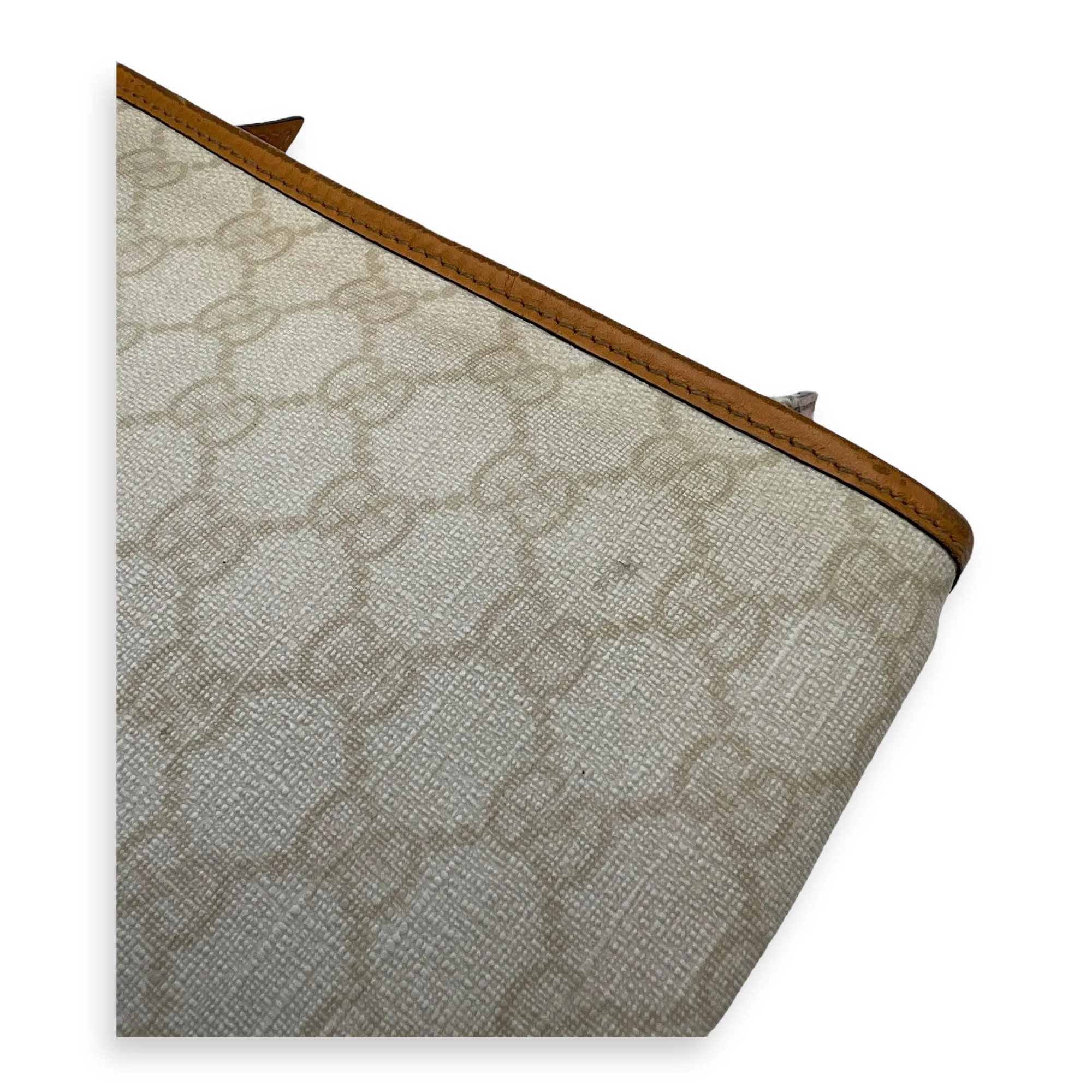 GG Crossbody Bag White in Coated Canvas
