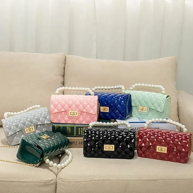 Girls Fashion Crossbody Purse Shoulder Bag Teenager Kids Handbag Birthday Gift Pretend Play Party Toy Holiday Christmas Gift (4.Green)
