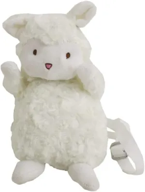 GK-O Cute Kawaii Lolita Girls White Sheep Shoulder Bag Messenger Bag Crossbody Bag Plush Bag