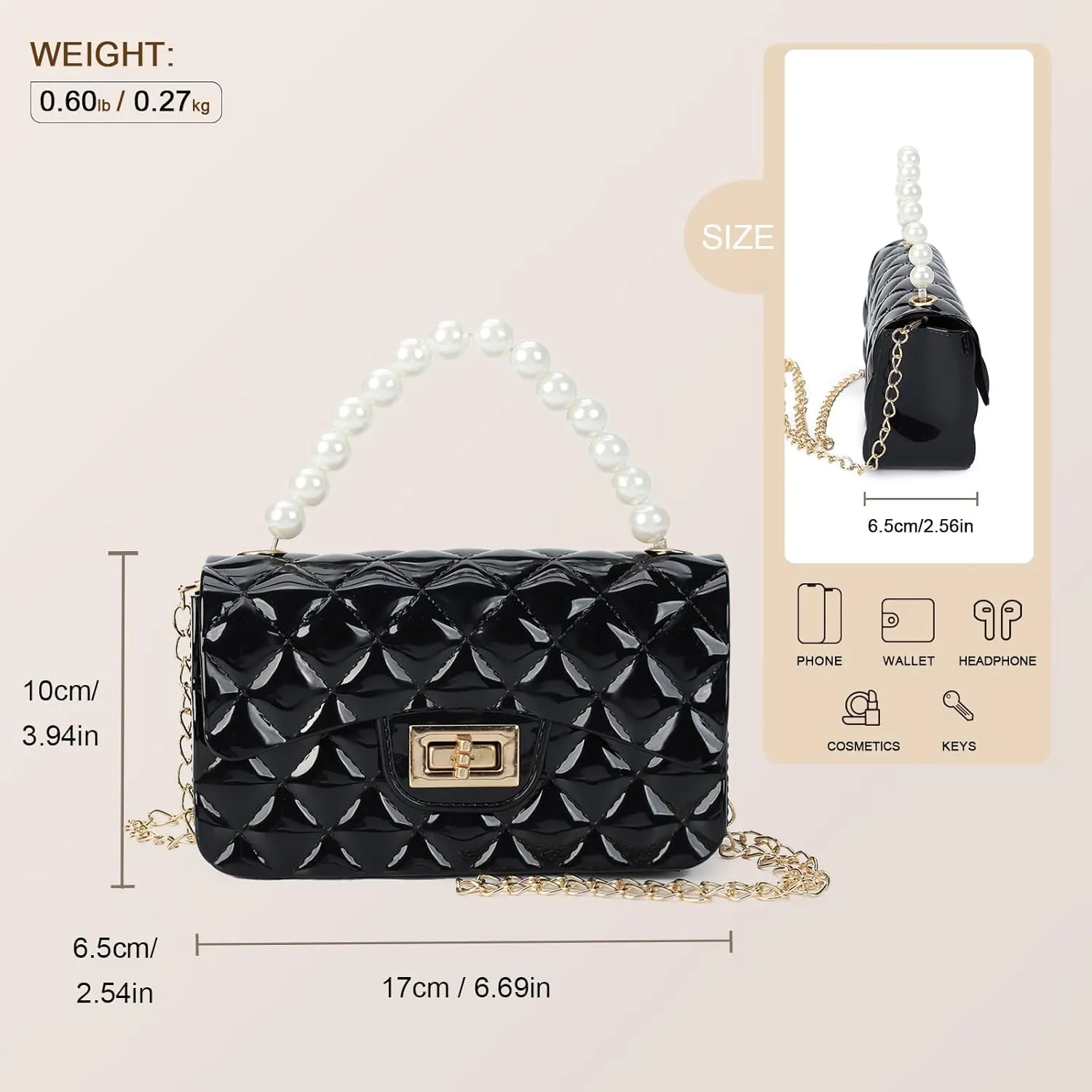 Gladdon Mini Quilted Crossbody Bags for Teen Girls Shoulder Purses Chain Strap Handbags Birthday Gift for Girl