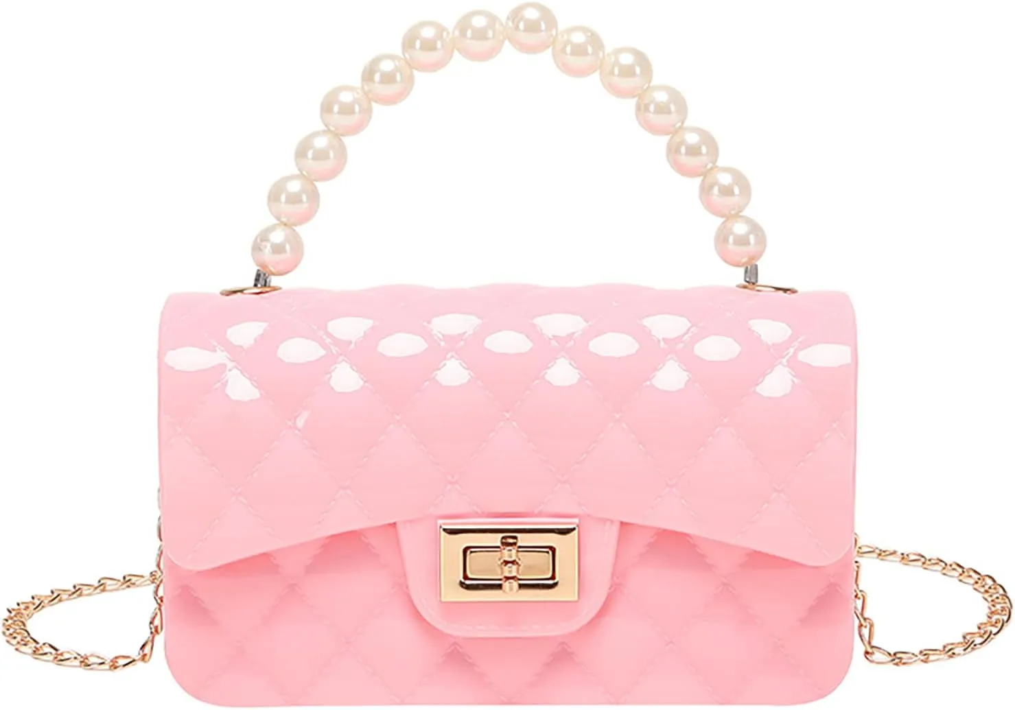 Gladdon Mini Quilted Crossbody Bags for Teen Girls Shoulder Purses Chain Strap Handbags Birthday Gift for Girl