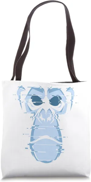 Glitch Urban Gorilla Rage Angry Face Gorilla Urban Graffiti Tote Bag