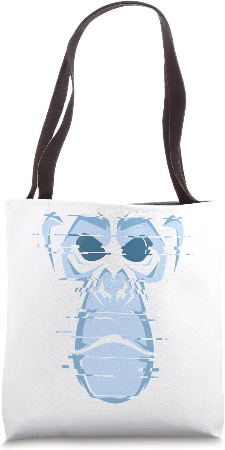 Glitch Urban Gorilla Rage Angry Face Gorilla Urban Graffiti Tote Bag