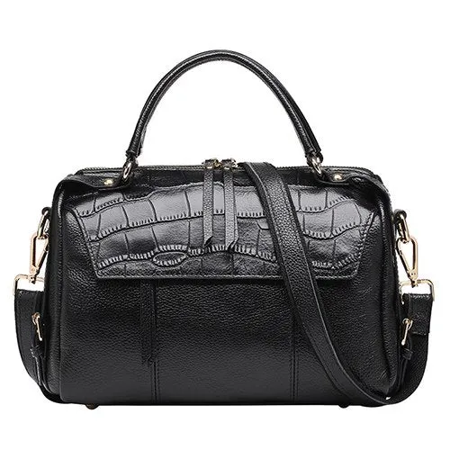Go Meetting Genuine Leather Crocodile Crossbody Bags