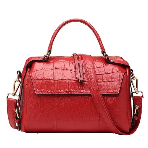 Go Meetting Genuine Leather Crocodile Crossbody Bags