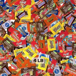 Golax Assorted Bulk Chocolate Mix - Snickers, Kit Kat, Milky Way, Twix, Whoopers, Heath & More! By Candy Market (4 LB)