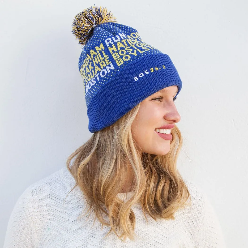 Gone For a Run Pom Pom Beanie Hat for Runners | Running Hats