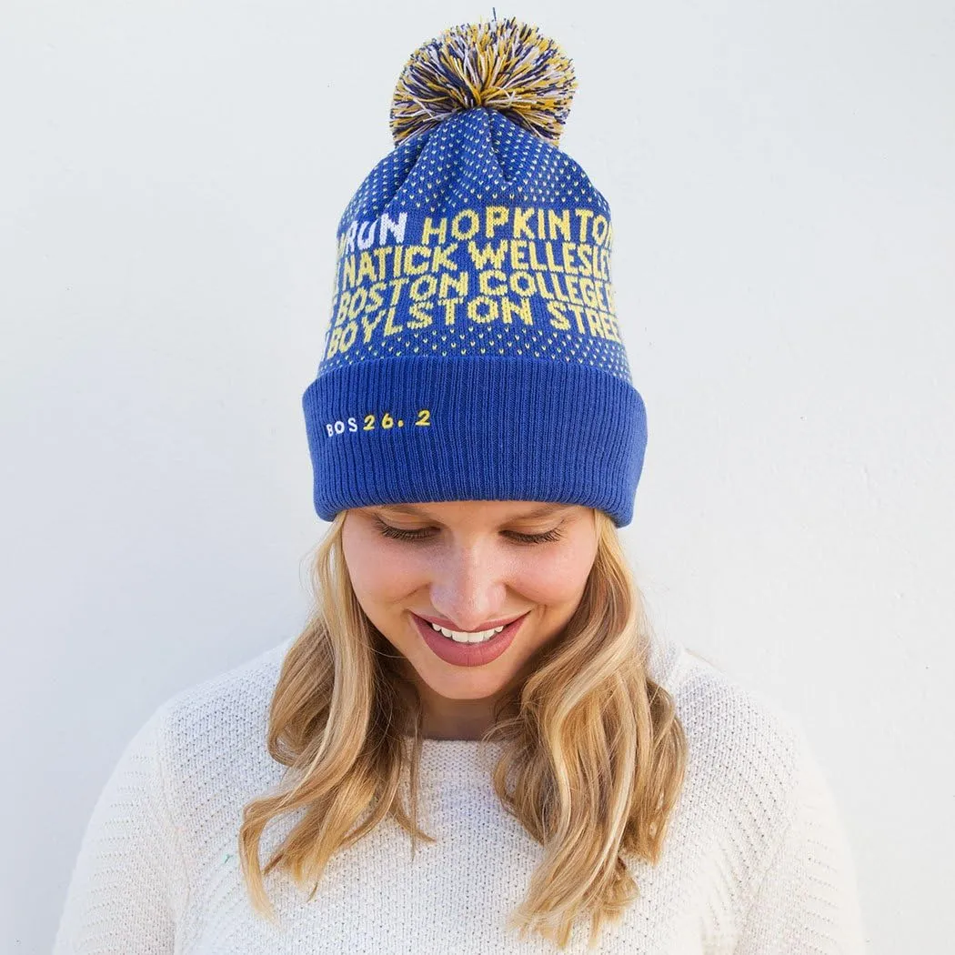 Gone For a Run Pom Pom Beanie Hat for Runners | Running Hats