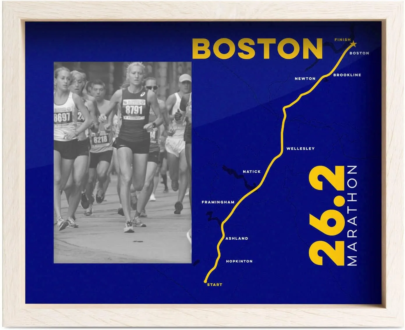 Gone For a Run Premier Running Photo Frame | Boston 26.2