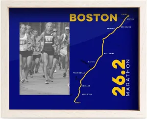 Gone For a Run Premier Running Photo Frame | Boston 26.2