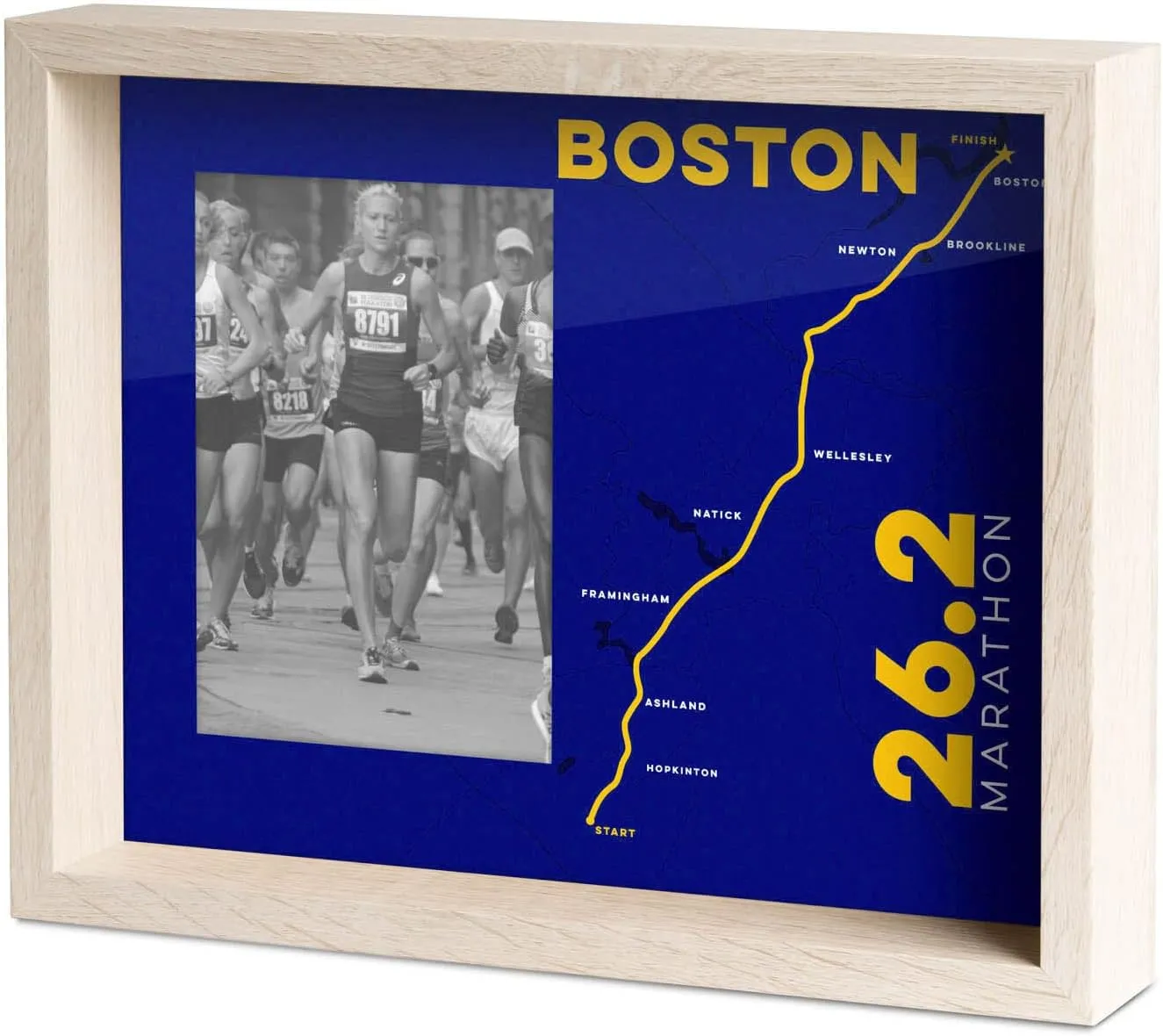 Gone For a Run Premier Running Photo Frame | Boston 26.2