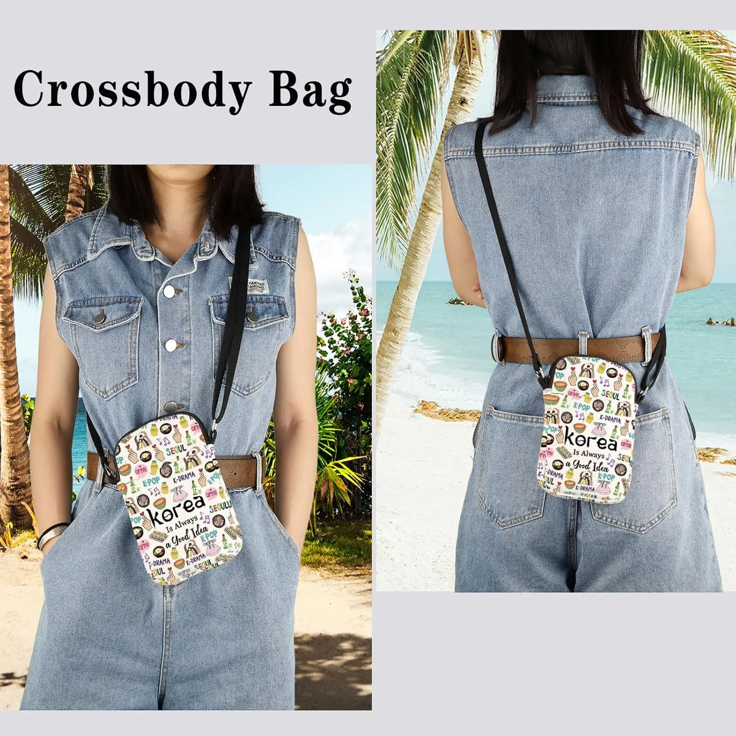 Good Idea Korea CB Crossbody Bag - South Korea Travel Souvenir Gift for Bachelorette Trip