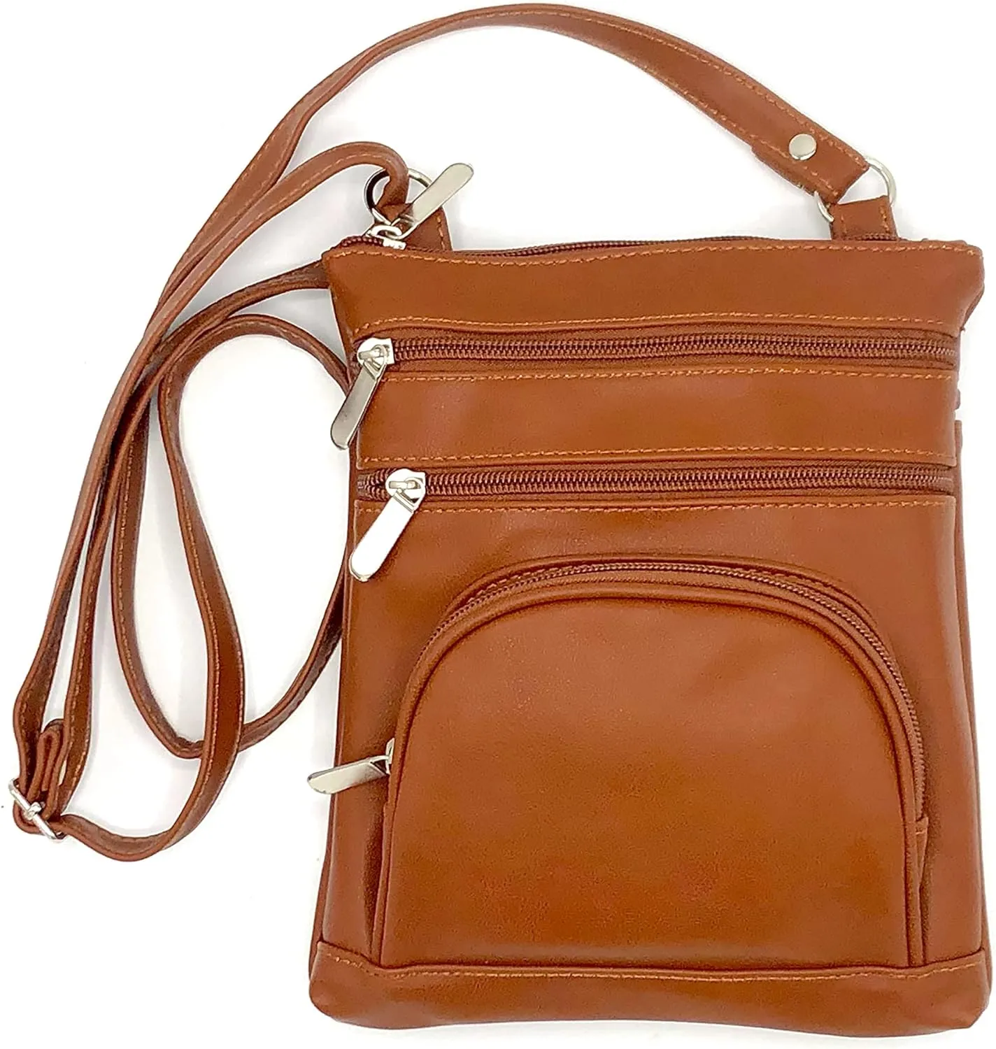 Goson Leather Hand Crafted Leather Small Crossbody Purse Handbag for Women