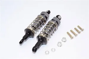 GPM For Tamiya CC01 Upgrade Parts Nylon Rear Ball Top Damper (70mm) With Alloy Body & Ball Ends - 1Pr Set Gray Silver