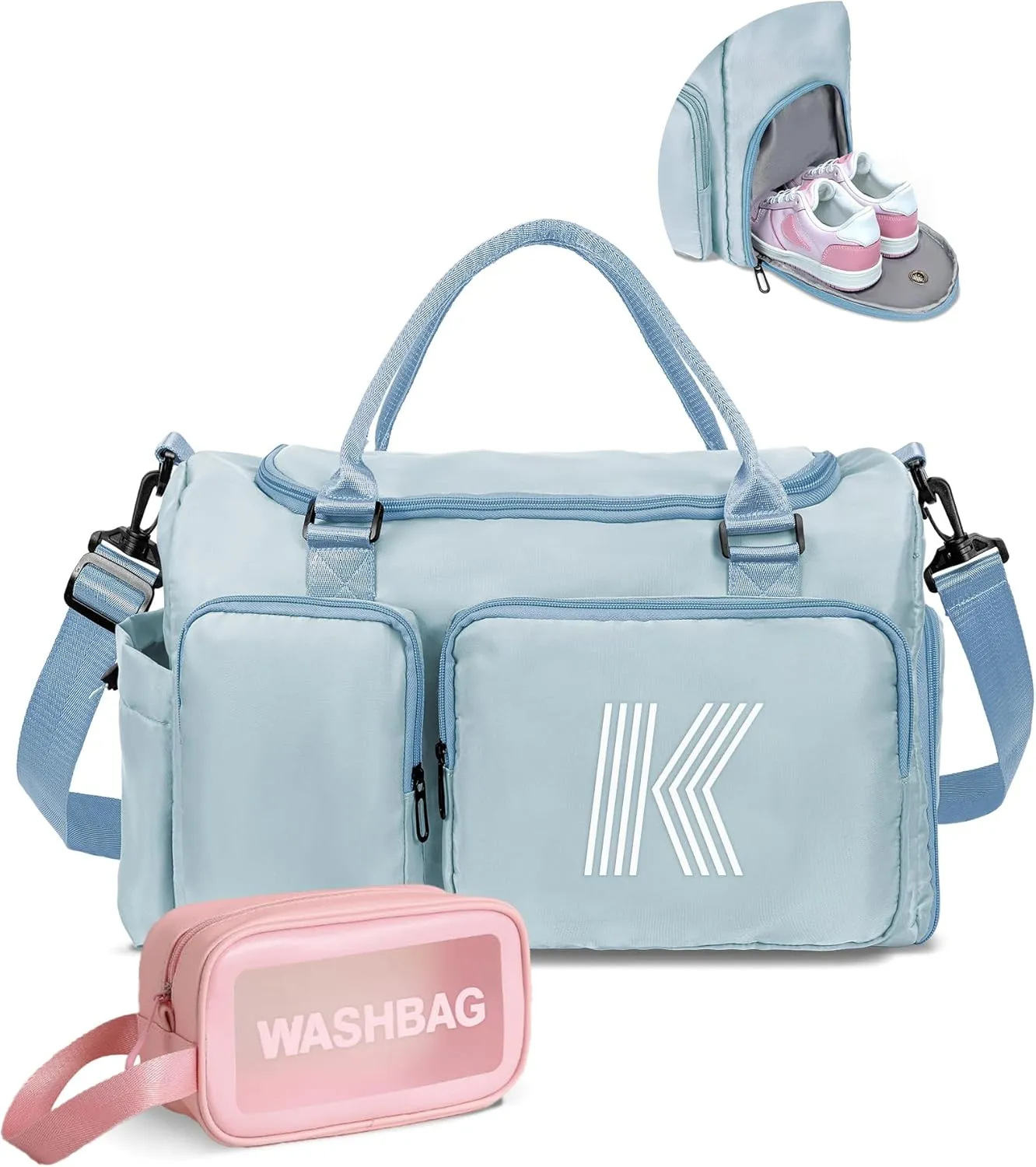graduation gifts, Initial Travel Duffel Bag, Sports Gym Bag, Personalized Weekender Bag,Monogram Overnight Bag, Birthday Gifts Daughter Gifts Friend Gifts, high school graduation gifts