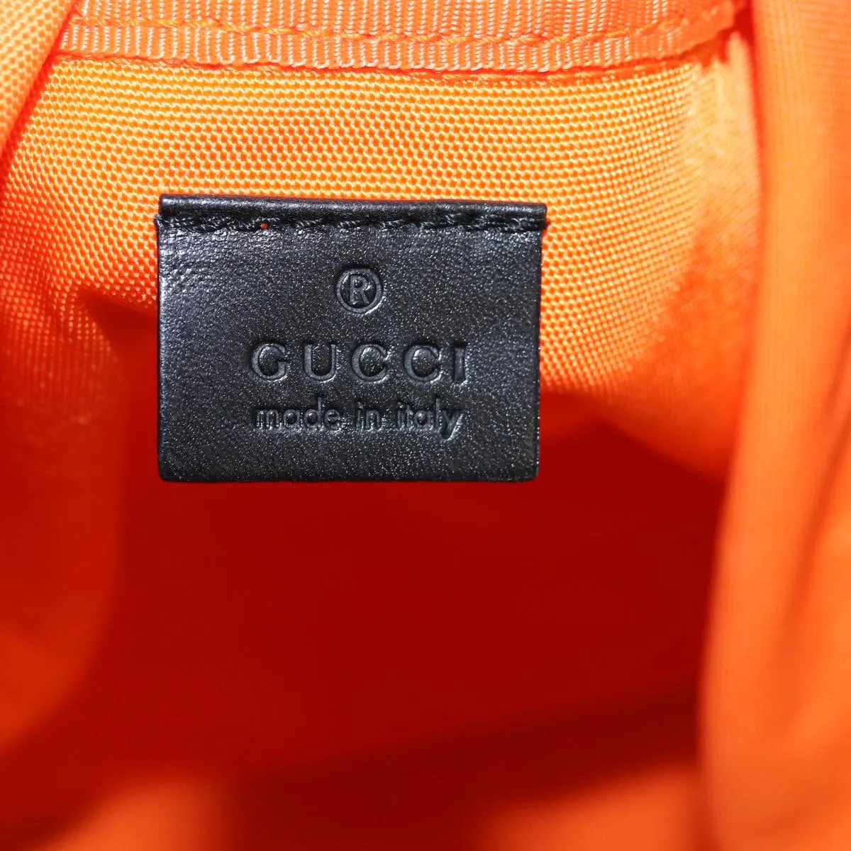 GUCCI Boston Bag Canvas Orange 012 0408 3754 73605