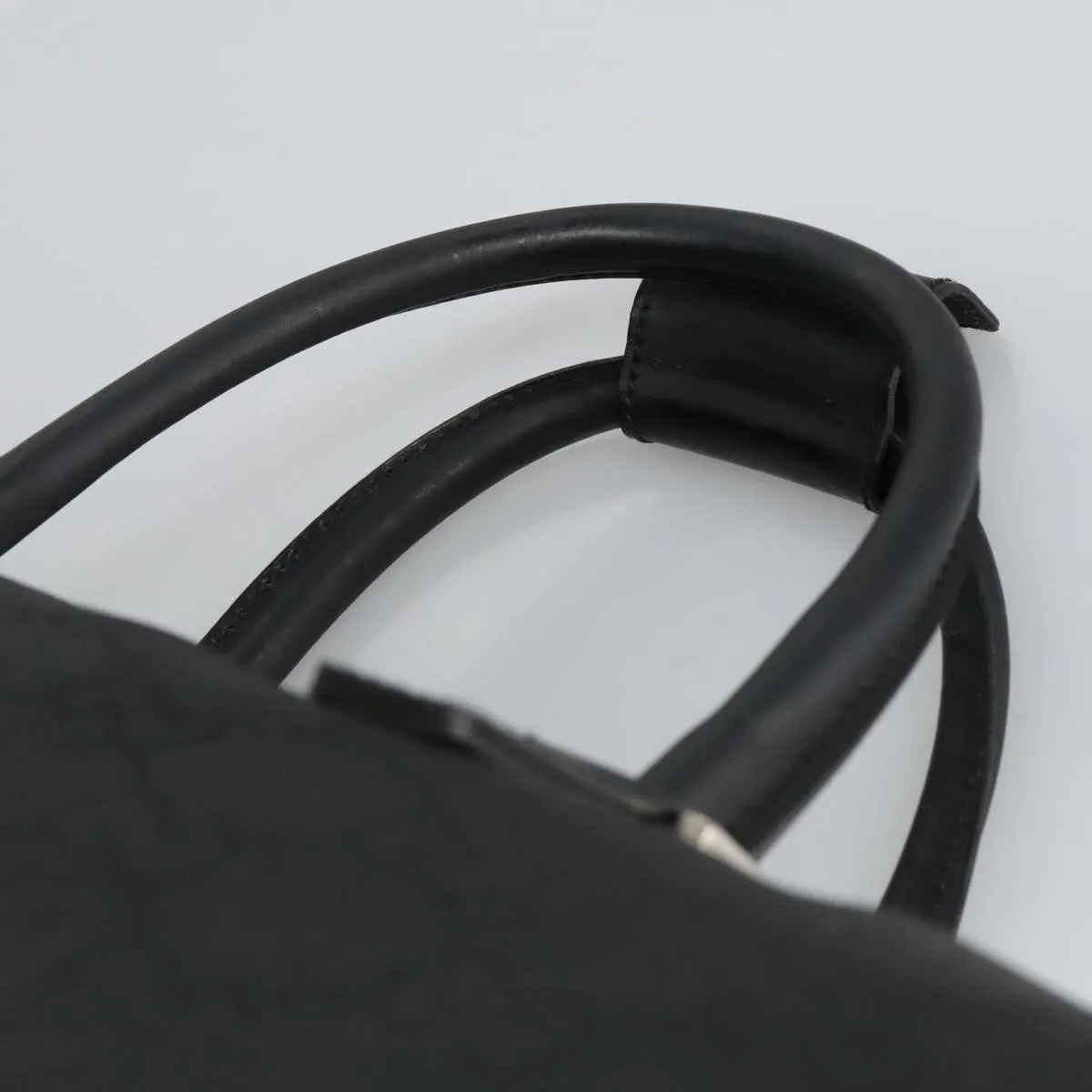 GUCCI GG Canvas Boston Bag Black Silver 012 0383 hk1725