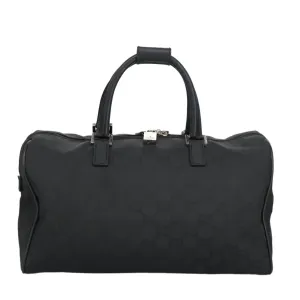 GUCCI GG Canvas Boston Bag Black Silver 012 0383 hk1725