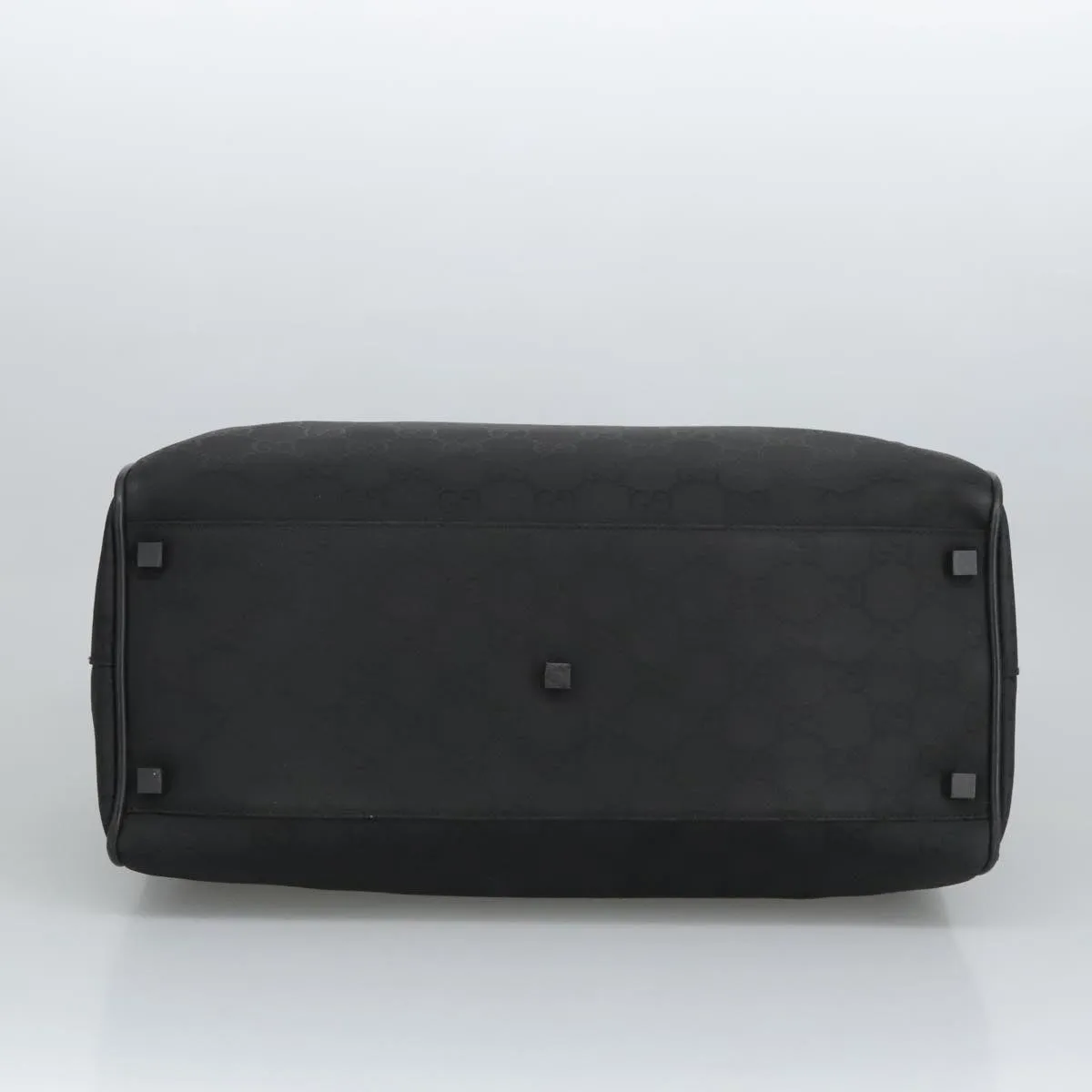 GUCCI GG Canvas Boston Bag Black Silver 012 0383 hk1725