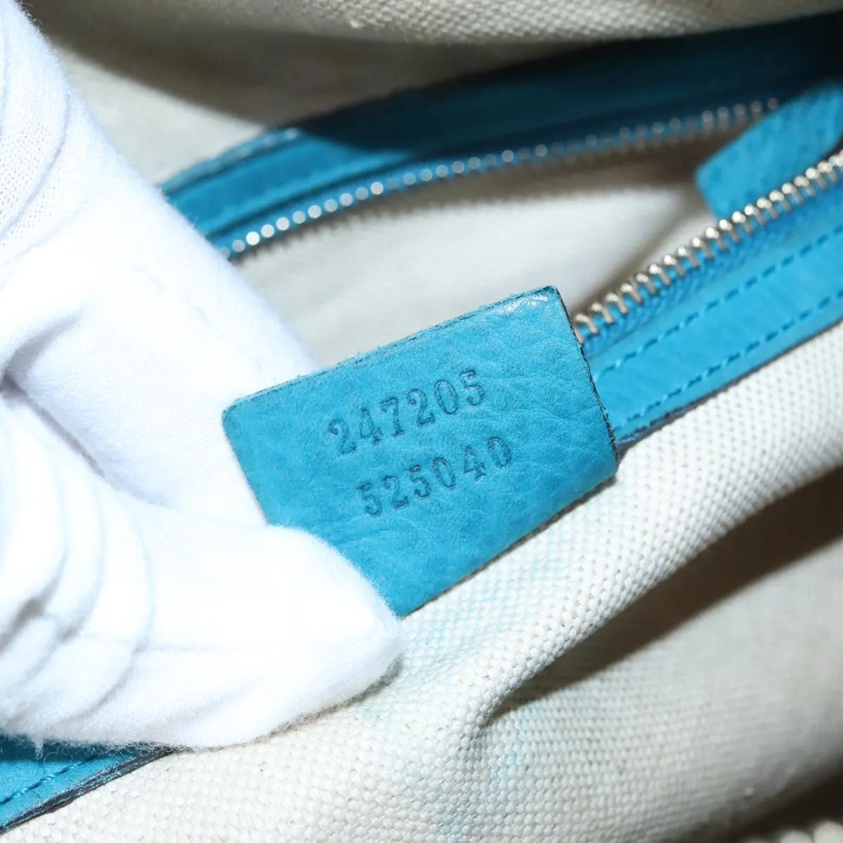 GUCCI GG Canvas Sherry Line Boston Bag 2way Beige Blue 247205 89624