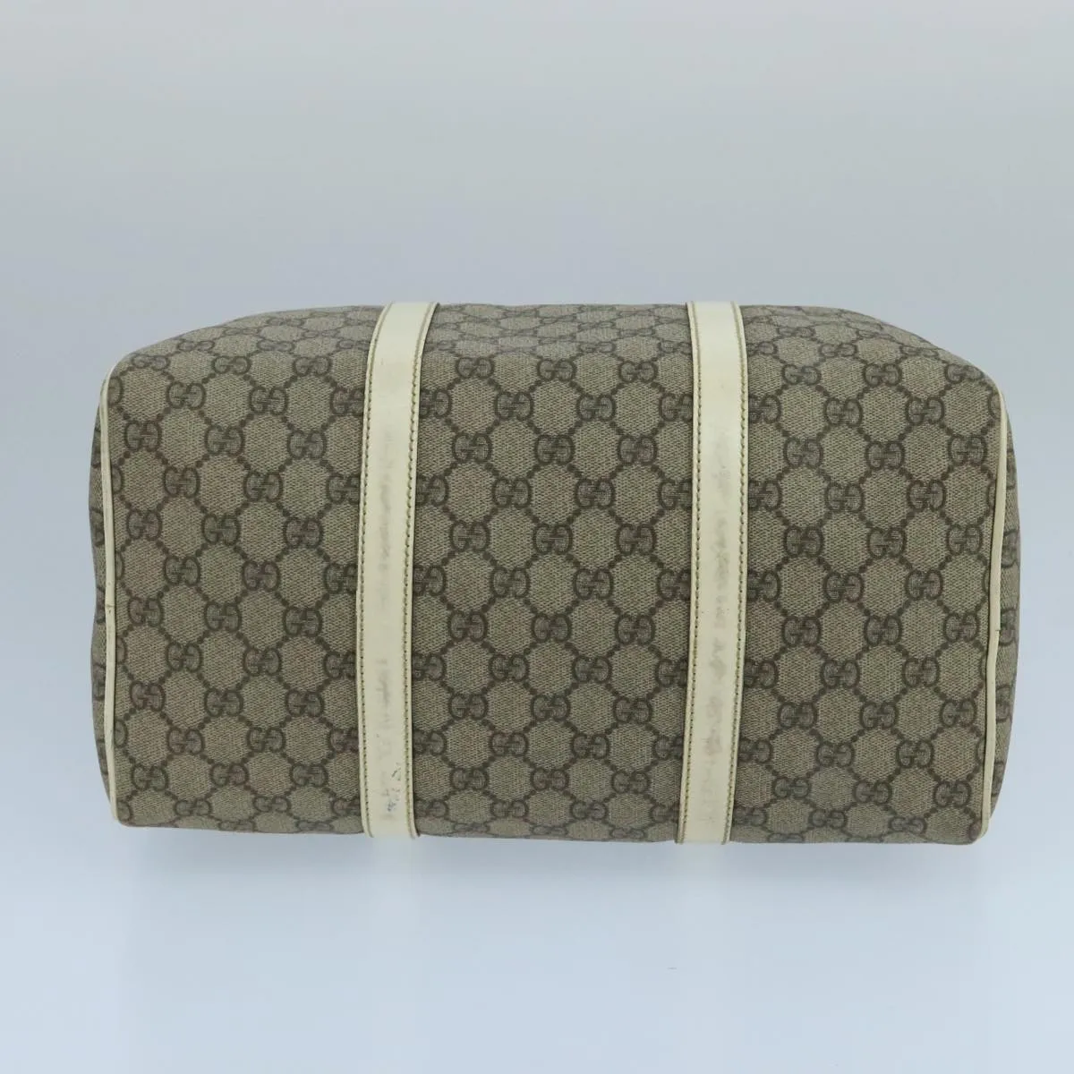 GUCCI GG Supreme Boston Bag PVC Beige 193603 104615