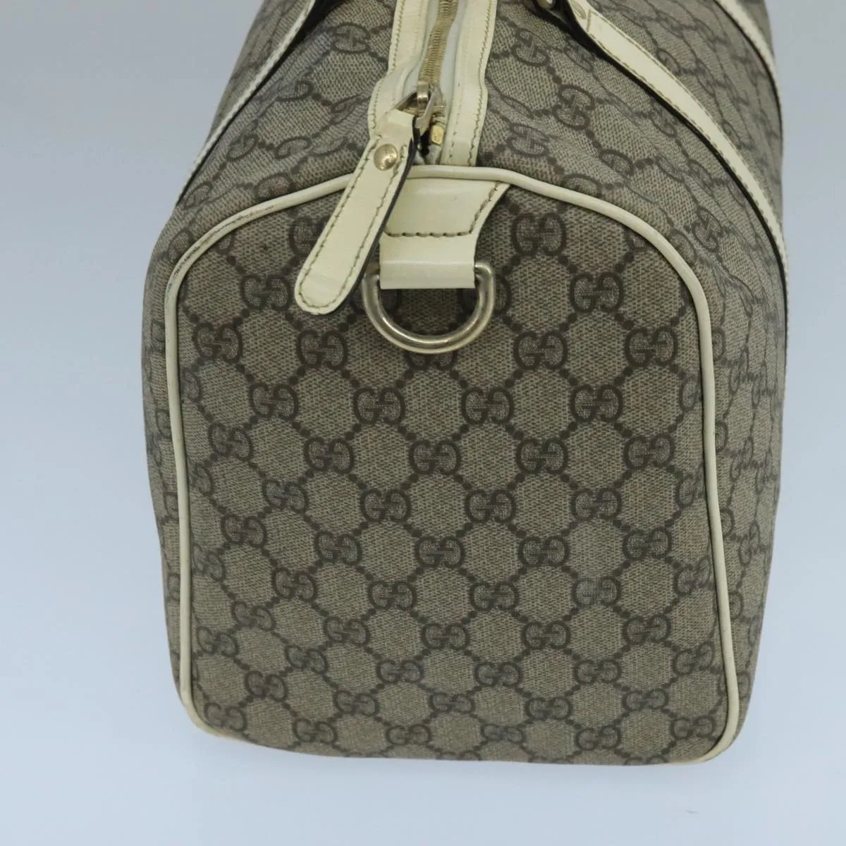 GUCCI GG Supreme Boston Bag PVC Beige 193603 104615