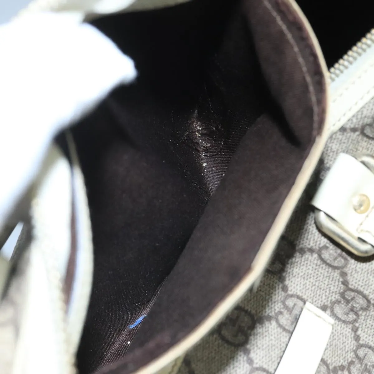 GUCCI GG Supreme Boston Bag PVC Beige 193603 104615