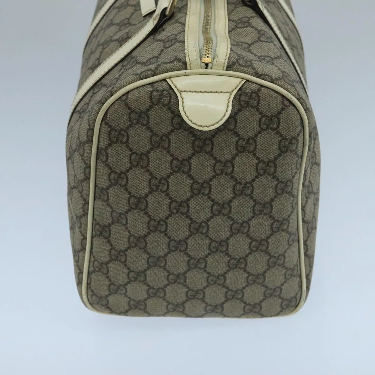 GUCCI GG Supreme Boston Bag PVC Beige 193603 104615