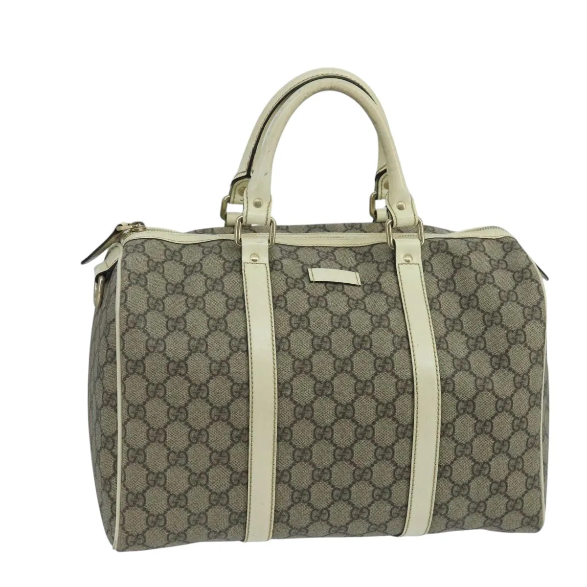 GUCCI GG Supreme Boston Bag PVC Beige 193603 104615
