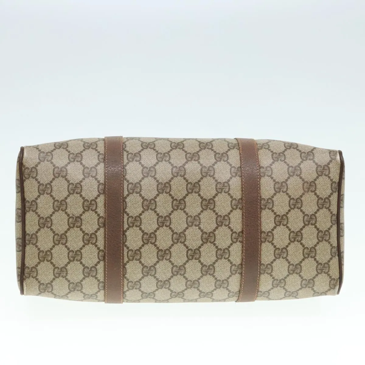 GUCCI GG Supreme Boston Bag PVC Beige Gold 002 39 6842 8039 yk15267