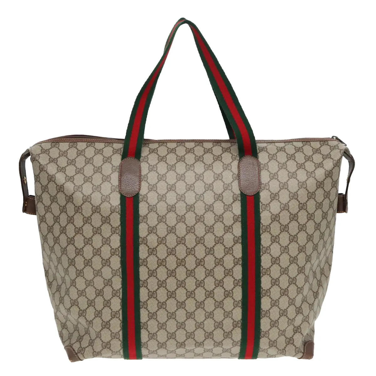 GUCCI GG Supreme Boston Bag PVC Leather Beige 012 39 6211 9411 ep5958