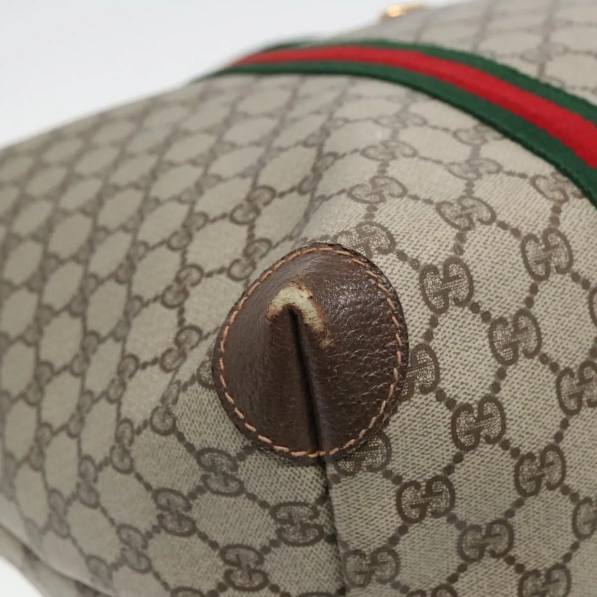 GUCCI GG Supreme Boston Bag PVC Leather Beige 012 39 6211 9411 ep5958