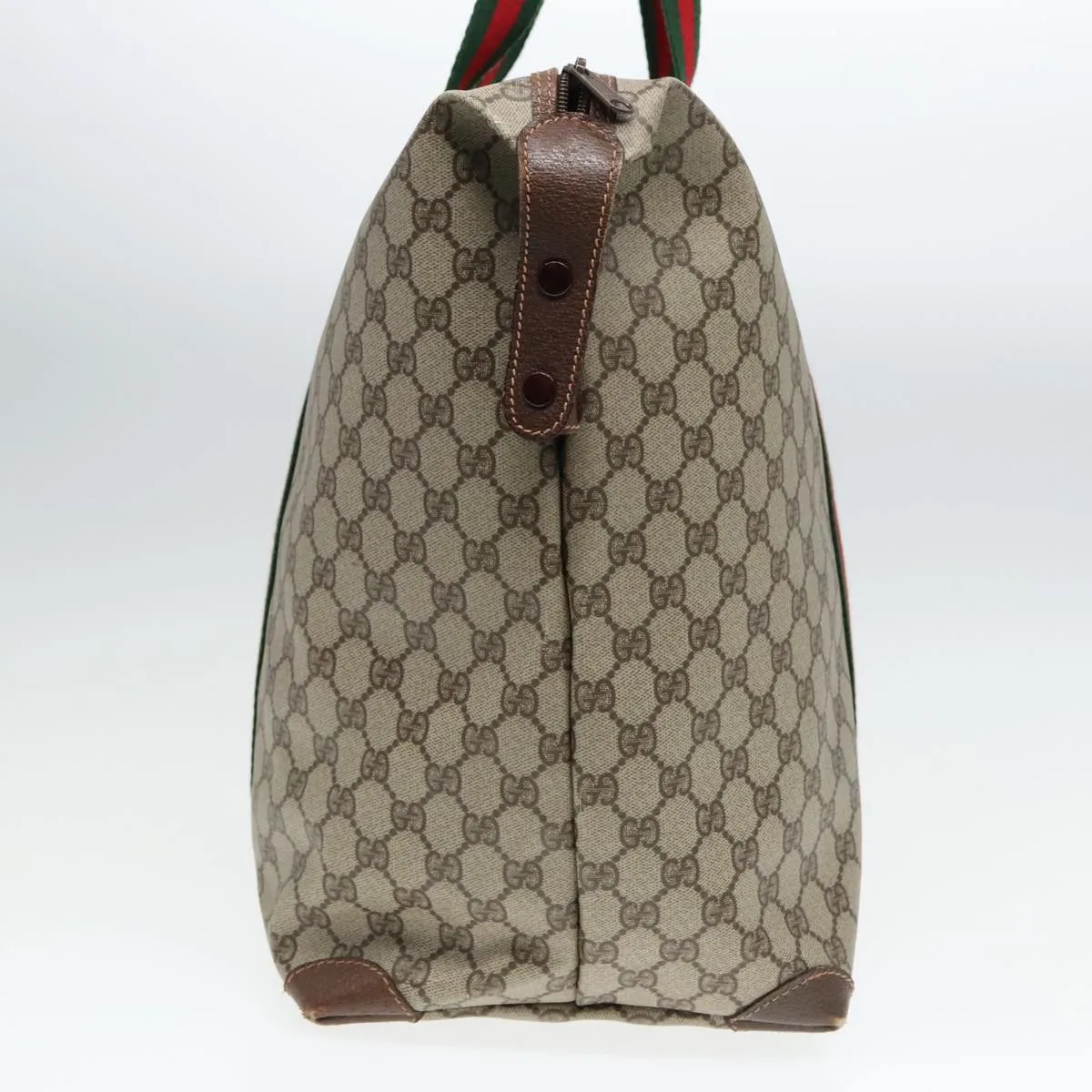 GUCCI GG Supreme Boston Bag PVC Leather Beige 012 39 6211 9411 ep5958