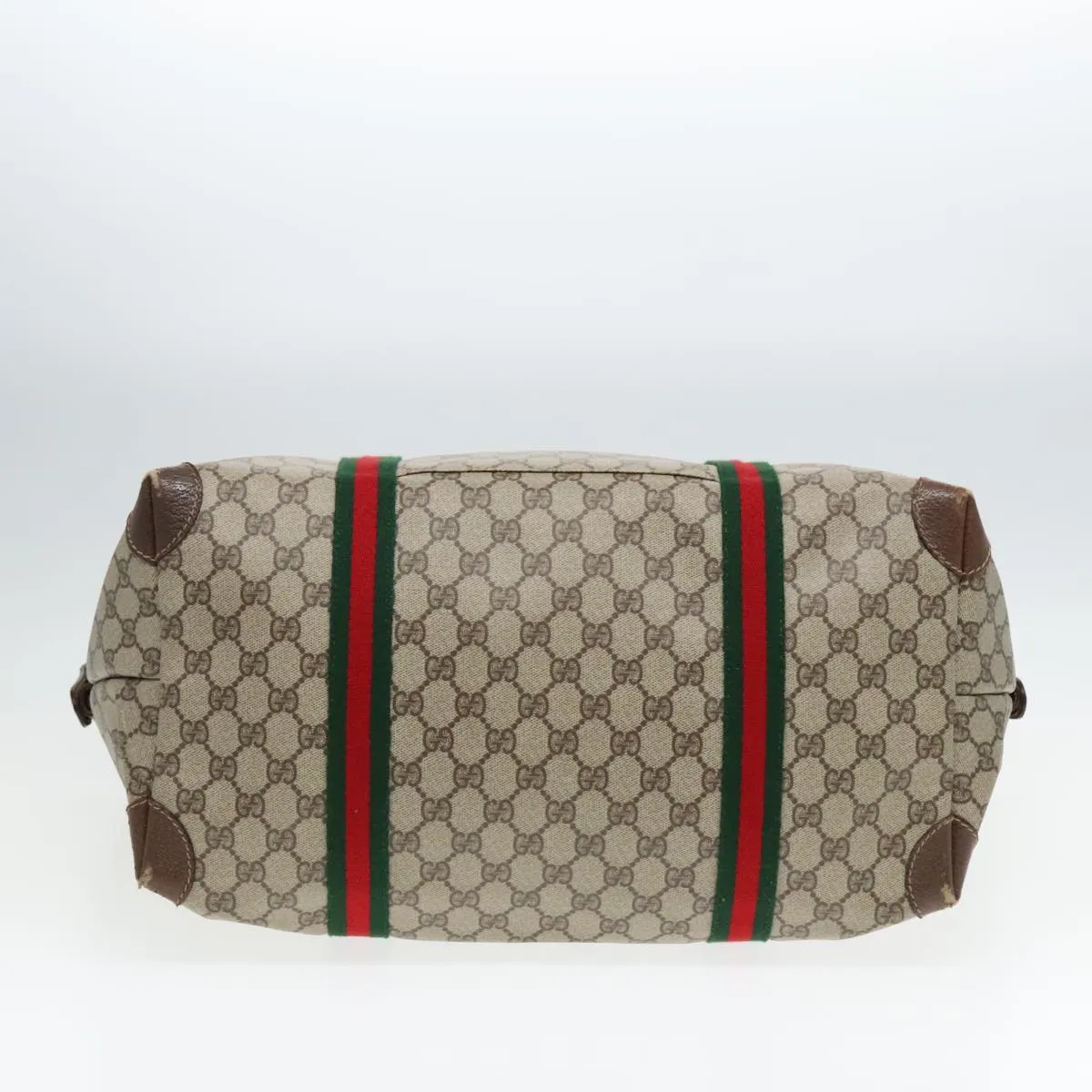 GUCCI GG Supreme Boston Bag PVC Leather Beige 012 39 6211 9411 ep5958