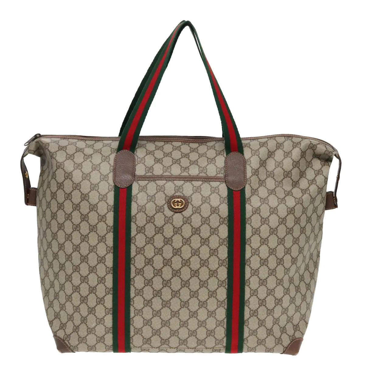 GUCCI GG Supreme Boston Bag PVC Leather Beige 012 39 6211 9411 ep5958
