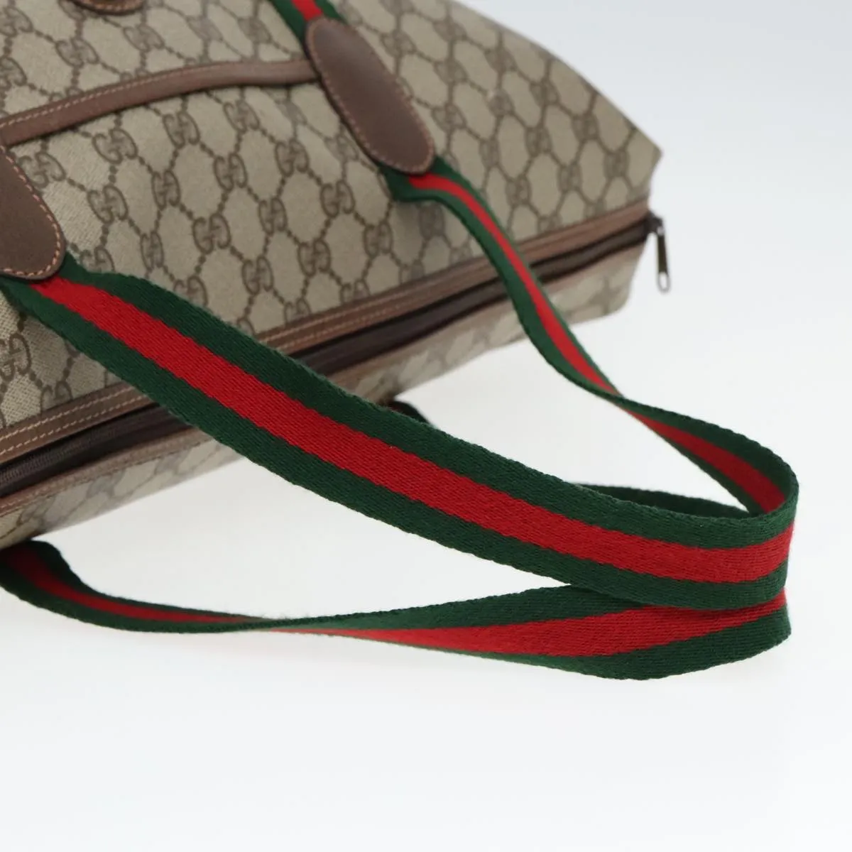 GUCCI GG Supreme Boston Bag PVC Leather Beige 012 39 6211 9411 ep5958