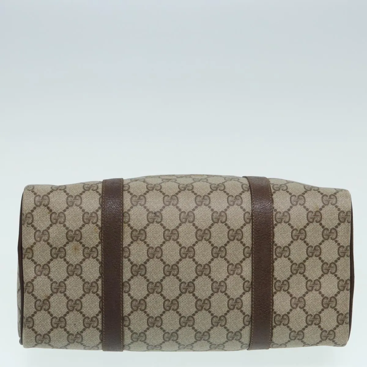 GUCCI GG Supreme Web Sherry Line Boston Bag Beige Red Green 83924