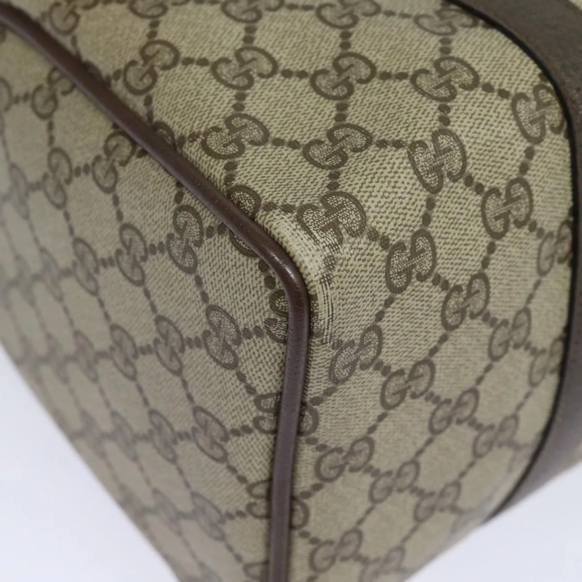 GUCCI GG Supreme Web Sherry Line Boston Bag PVC Beige Red 40 02 007 81948