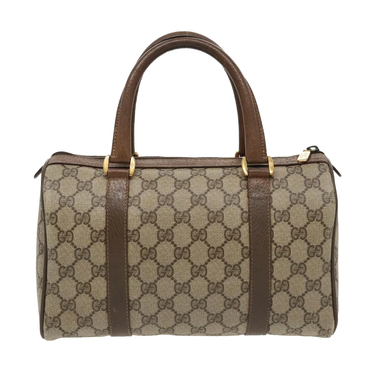 GUCCI GG Supreme Web Sherry Line Boston Bag PVC Beige Red 58 02 006 97175