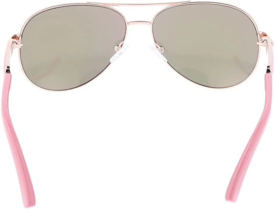 GUESS Women's Metal Aviator Sunglasses