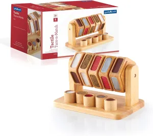 Guidecraft Tactile Turn 'N Match Play Set - Kids Early Learning and Development Toy